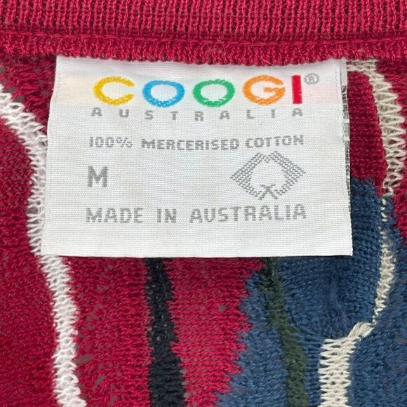 Coogi Australia 100% Mercerised Cotton Relaxed Fit Colorful Sweater Medium - Picture 9 of 10